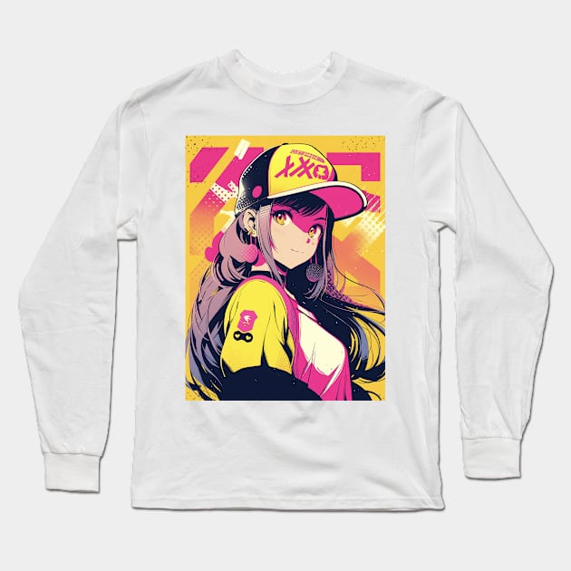 Sporty Girl # 1 Long Sleeve T-Shirt by Neon Dream